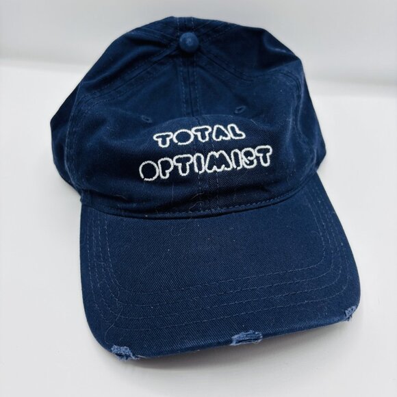 aerie Accessories - Aerie Baseball Hat Total Optimist Embroidered Adjustable Destressd New